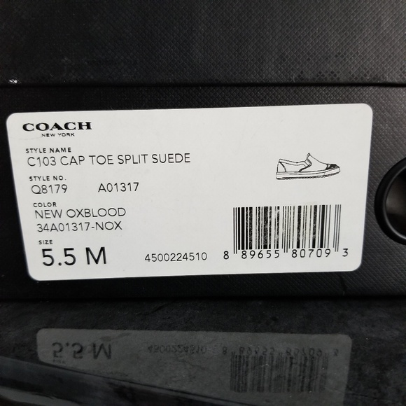 COACH | C103 beaded sequin cap toe split suede slip-on sneaker - Picture 8 of 8